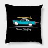 1955 Ford Thunderbird Gone Surfing Pillow KM