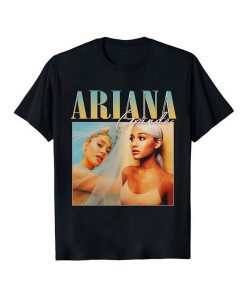 Ariana Grande 90s Vintage Black T-Shirt KM