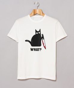 Cat With Knife T-Shirt KM