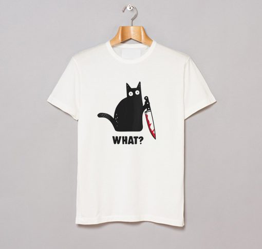 Cat With Knife T-Shirt KM