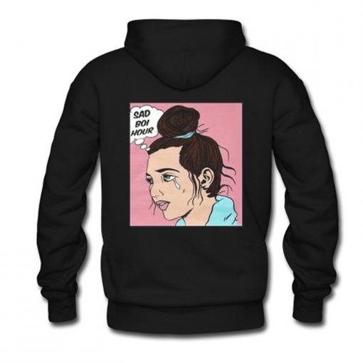 Emma Chamberlain sad boi hour hoodie Back KM