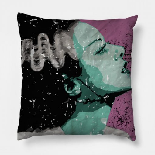 GOLDEN AGE HORROR (Bride of Frankenstein) Pillow KM