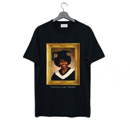 Michelle Obama Graduation Portrait T Shirt KM