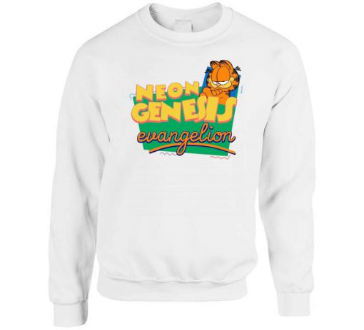 Neon Genesis Evangelion Garfield Parody Sweatshirt KM