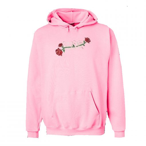 Power Of Rose Embroidered Hoodie KM