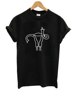 Pro Choice Middle Finger Uterus T Shirt KM