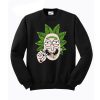 Rick And Morty Cannabis Smoking Sweatshirt KM