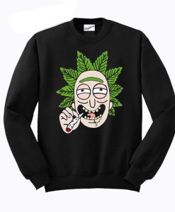 Rick And Morty Cannabis Smoking Sweatshirt KM