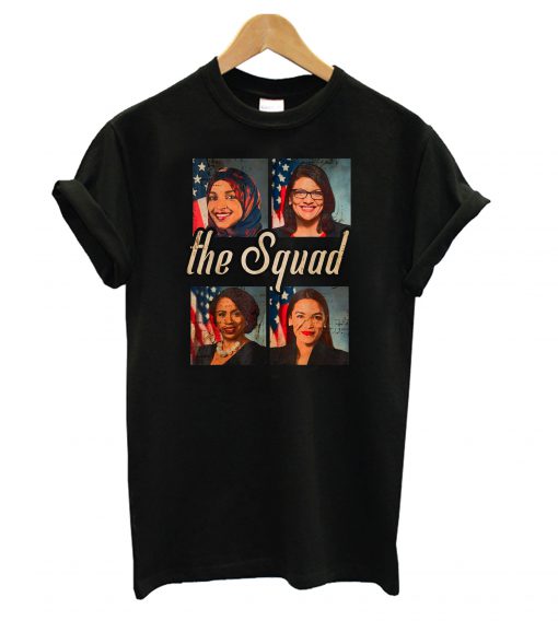 Squad AOC Rashida Tlaib Ilhan Omar Ayanna Pressley T shirt KM