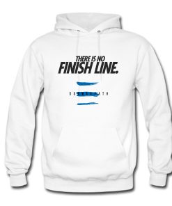 There Is No Finish Line White Hoodie KM