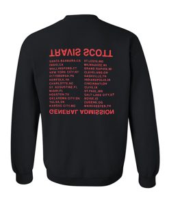 Travis Scott General Admission Sweatshirt Back KM