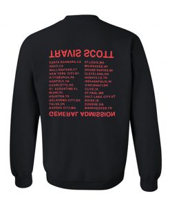 Travis Scott General Admission Sweatshirt Back KM