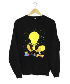 TWEETY Looney Tunes Sweatshirt Black KM