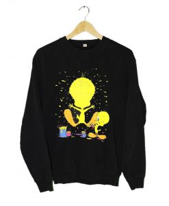 TWEETY Looney Tunes Sweatshirt Black KM