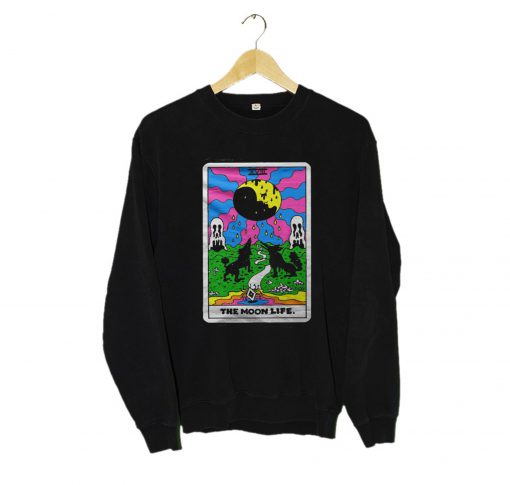 The Moon Life Tarot by Oliver Hibert Sweatshirt KM