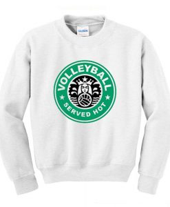 Volleyball served hot Sweatshirt KM