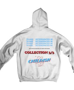 Grey Childish Back Hoodie KM