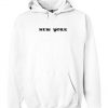 New York White Hoodie KM