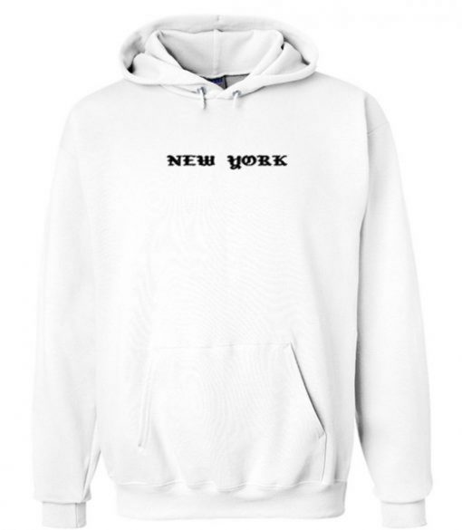 New York White Hoodie KM