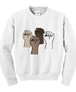 Black Lives Matter Sweatshirt White KM