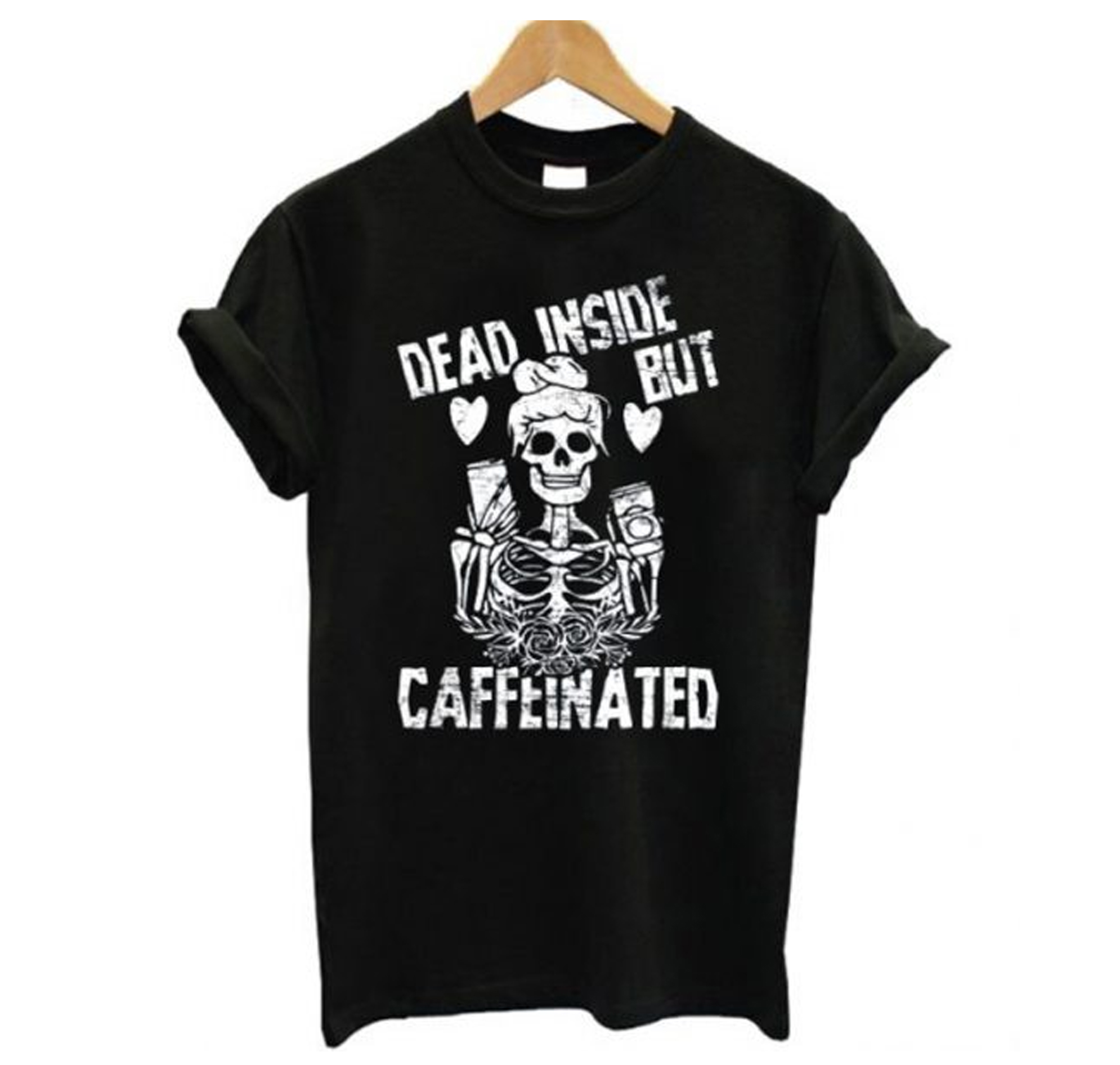 Dead Inside But Caffeinated T-Shirt KM