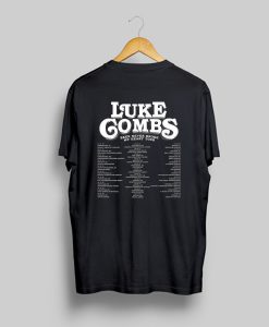 LUKE COMBS BEER NEVER BROKE MY HEART TOUR 2019 Logo Y66 T Shirt Back KM