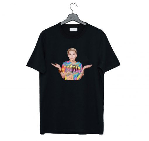 Miley Cyrus ice cream Black T-Shirt KM