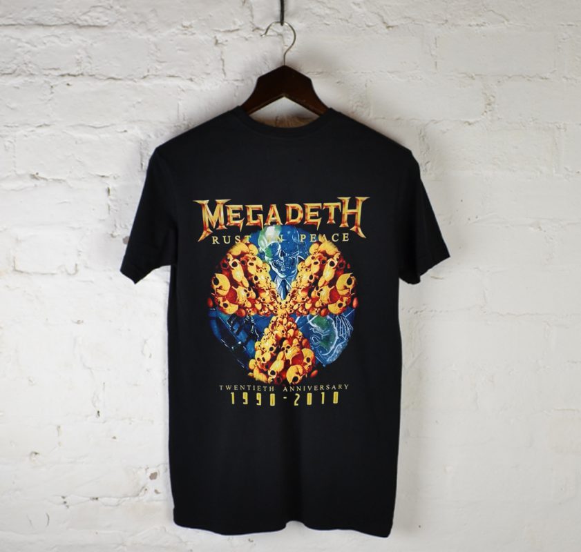 megadeth rust in peace 20th anniversary t shirt