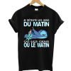 Stitch Je deteste Les gens du matin ou Les gens ou le matin T-Shirt KM