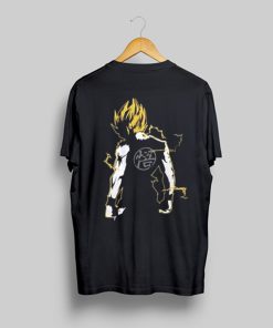 Train super saiyan goku T-Shirt Back KM
