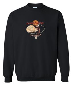 Vintage Curious George Sweatshirt Black KM