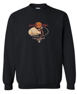 Vintage Curious George Sweatshirt Black KM