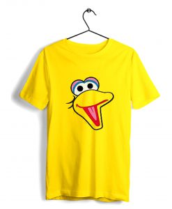 BIG BIRD FACE Sesame Street Yellow T Shirt KM