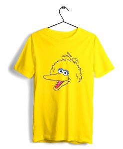 Big Bird Face with Hair Yellow T Shirt KM