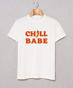 Chill babe T Shirt White KM