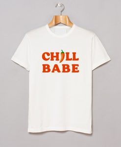 Chill babe T Shirt White KM