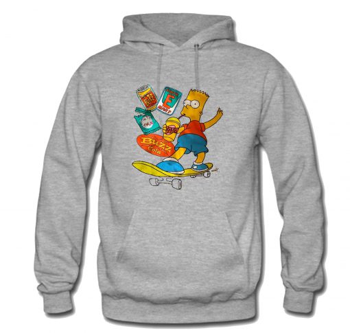 Jerzees Krusty Burger Bart Simpson Hoodie KM