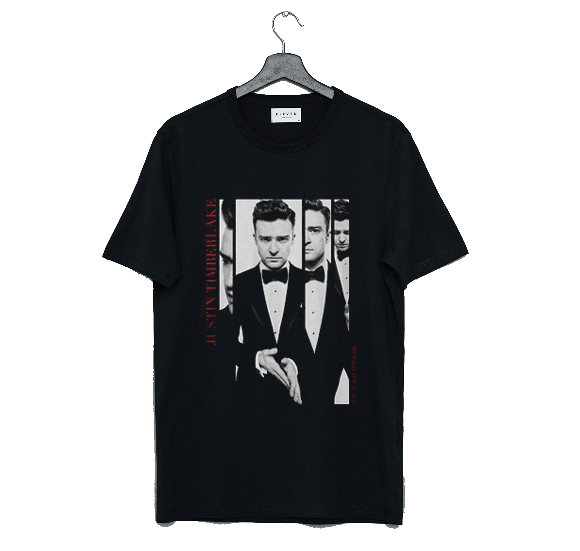 justin timberlake black and white shirt