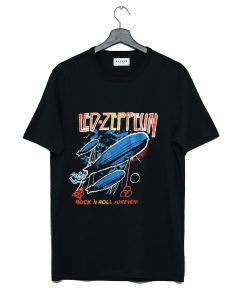 Led Zeppelin Rock n Roll Forever Vintage 80s Airship T Shirt KM