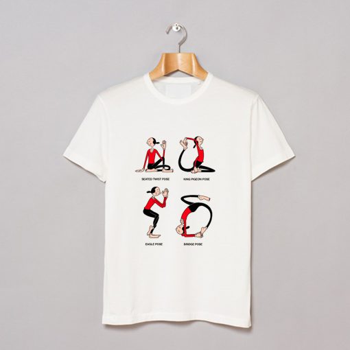 Popeye Olive yoga T Shirt KM