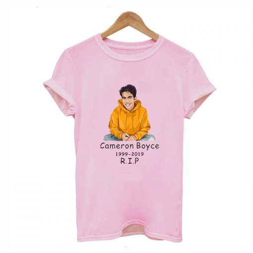 R I P movie star Cameron Boyce T Shirt KM