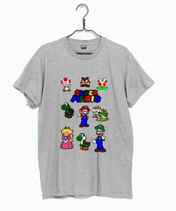 Super Mario Bros Gaming Characters Nintendo T Shirt KM