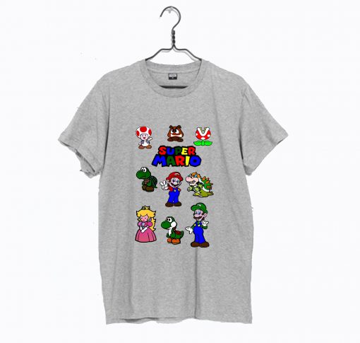 Super Mario Bros Gaming Characters Nintendo T Shirt KM