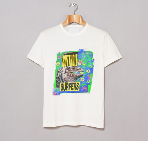 Vtg 1991 Rare Butthole Surfers Iguana T Shirt KM