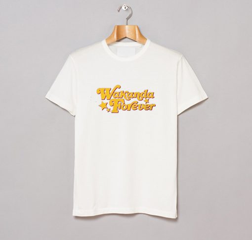 Wakanda Forever Letter T Shirt KM