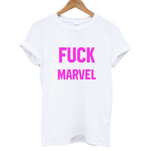 Fuck Marvel T Shirt White KM