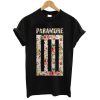 Paramore Logo Bars Floral T Shirt KM