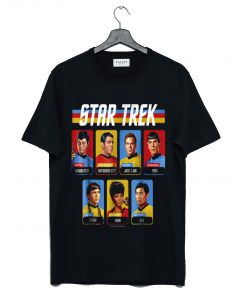 Star Trek Original Series Crew Retro Rainbow T Shirt KM