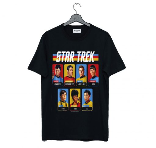 Star Trek Original Series Crew Retro Rainbow T Shirt KM