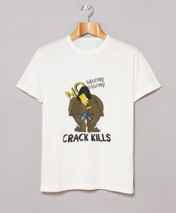 VINTAGE BART SIMPSON Crack Kills Money Honey T Shirt KM